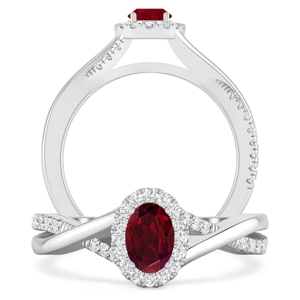 White Gold - Garnet