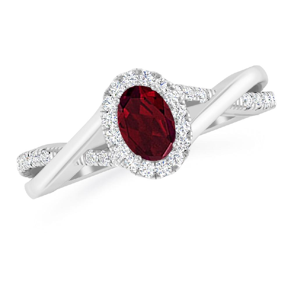 White Gold - Garnet