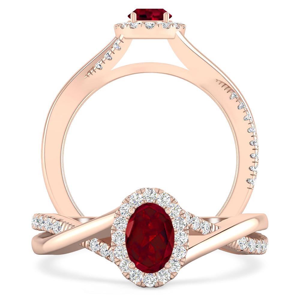 Rose Gold - Garnet