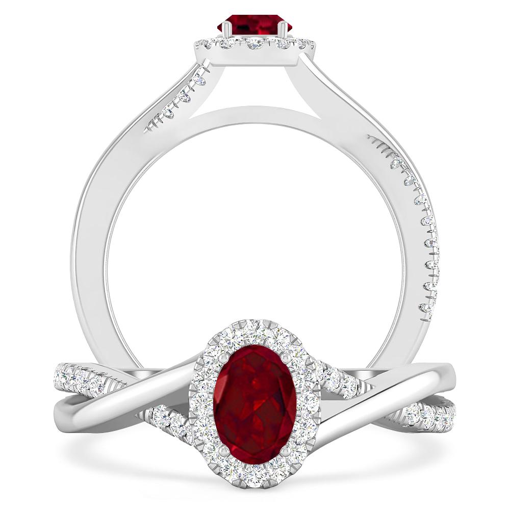 White Gold - Garnet