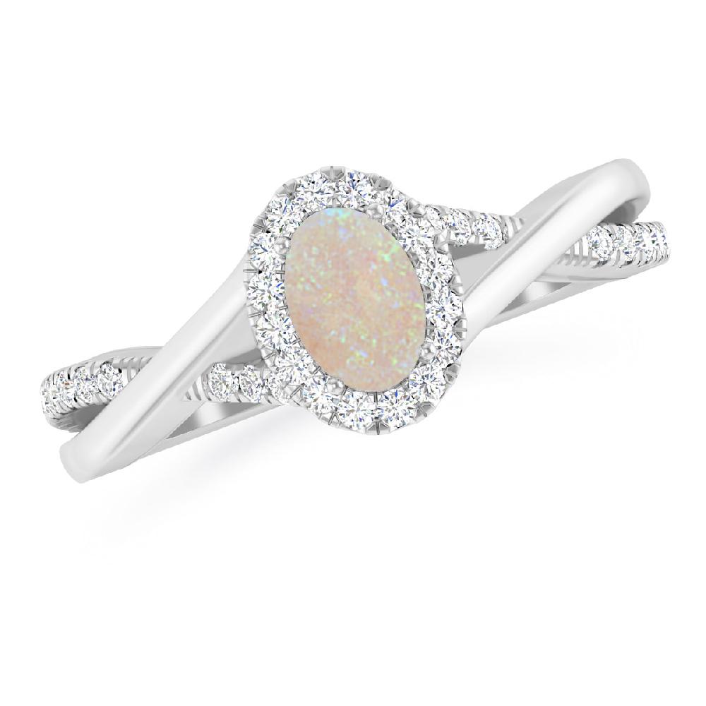 White Gold - Opal