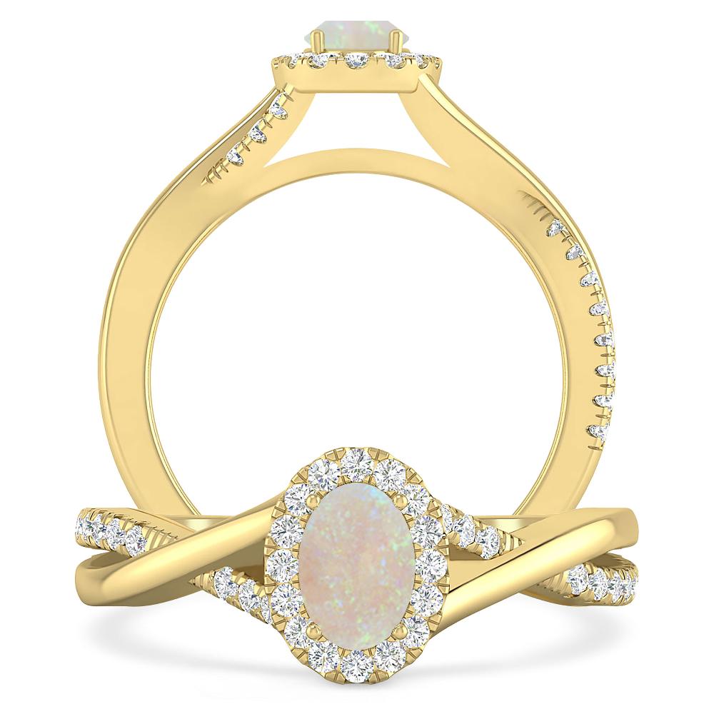 Yellow Gold - Opal