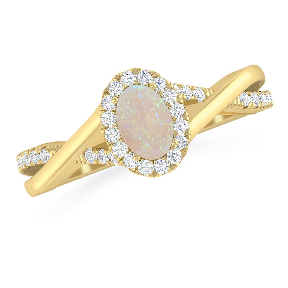 Yellow Gold - Opal