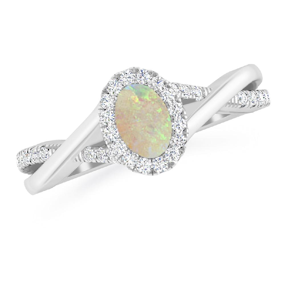 White Gold - Opal