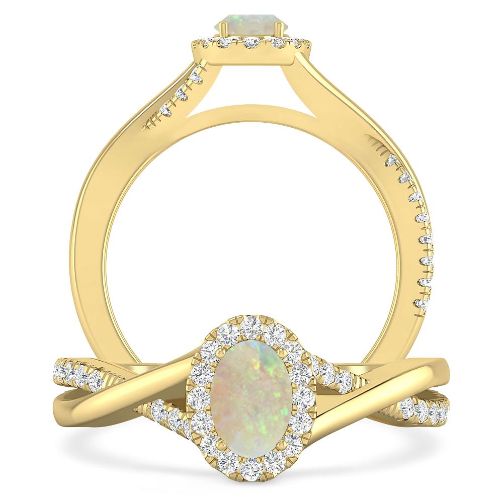 Yellow Gold - Opal