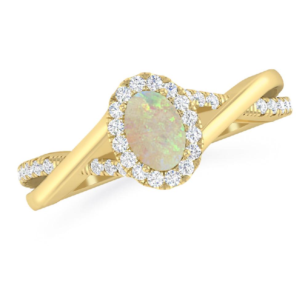 Yellow Gold - Opal