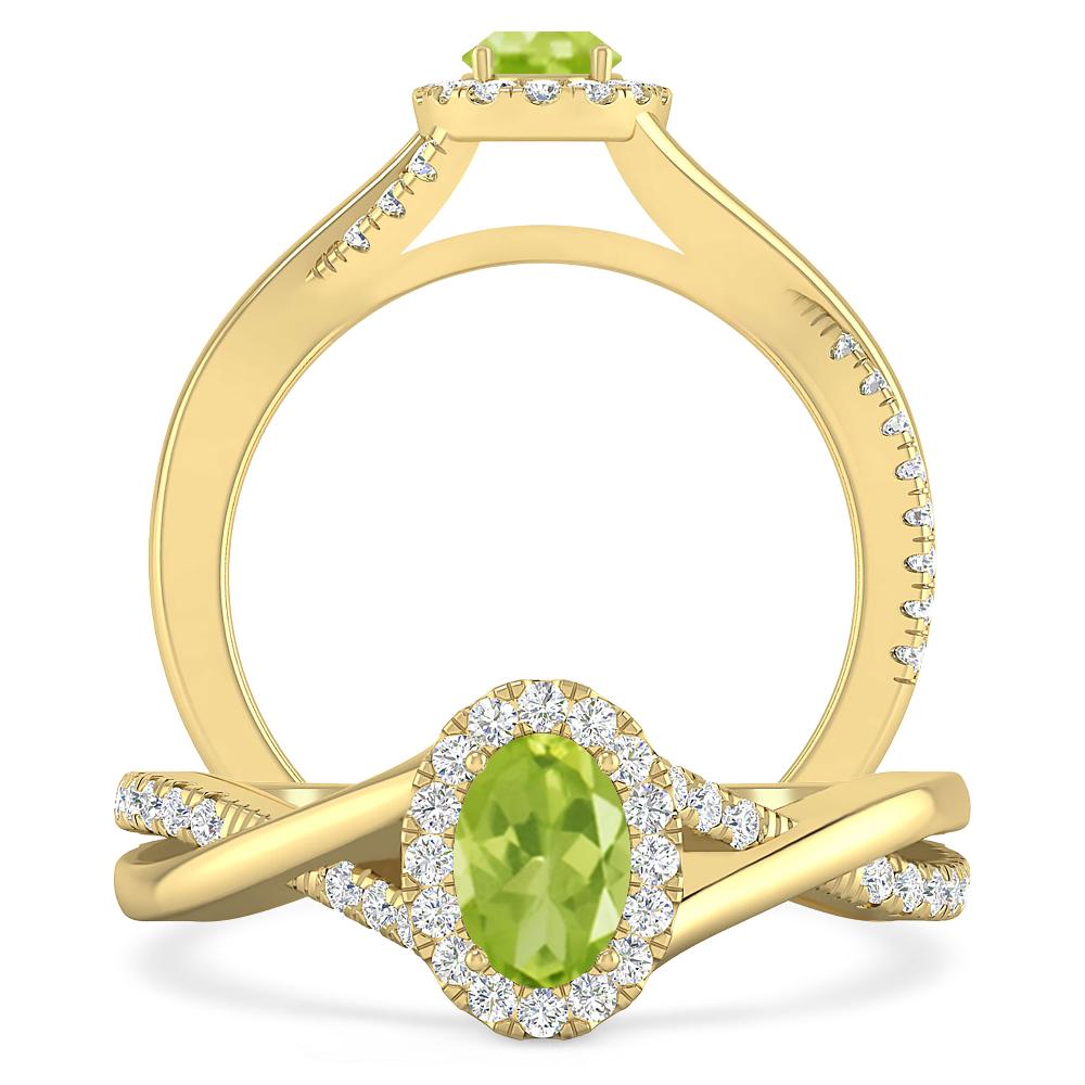 Yellow Gold - Peridot