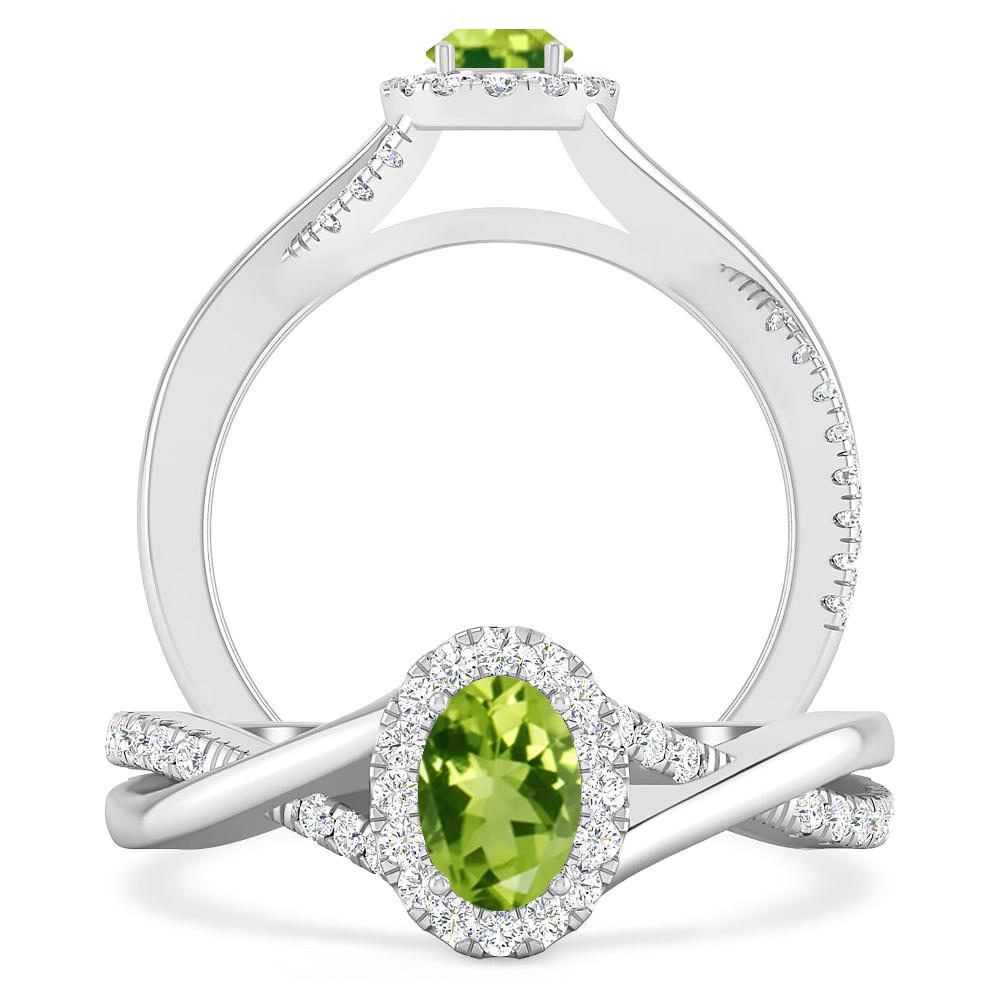 White Gold - Peridot