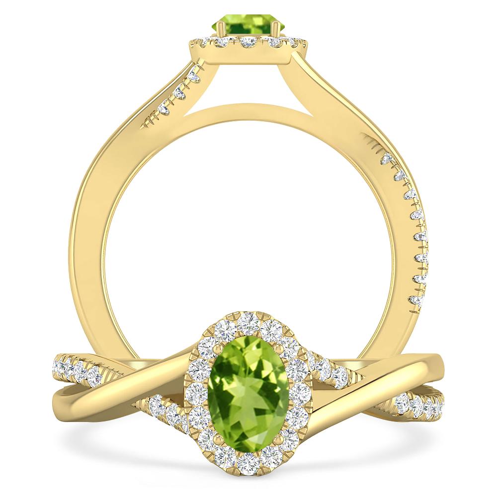 Yellow Gold - Peridot