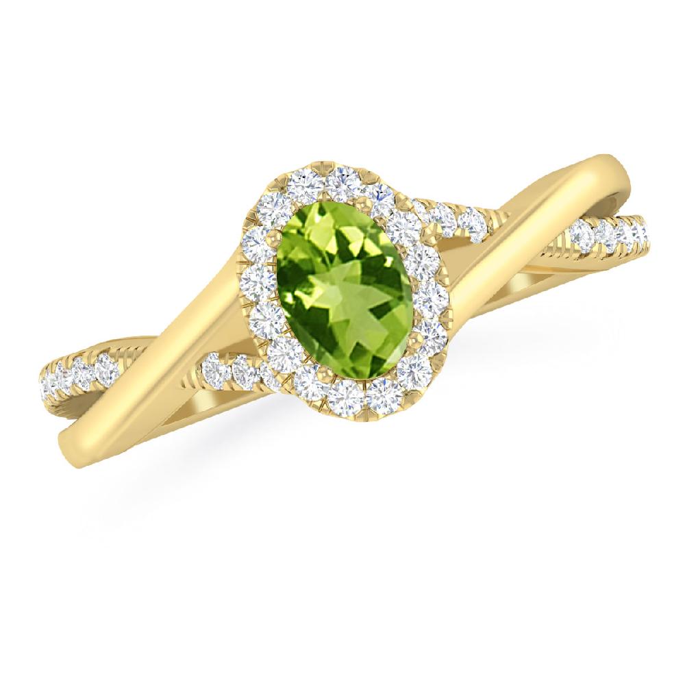 Yellow Gold - Peridot