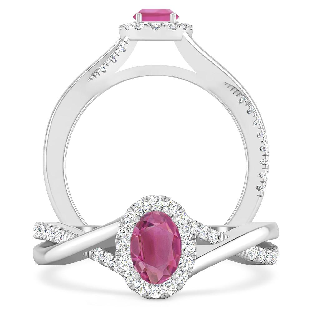 White Gold - Pink Tourmaline