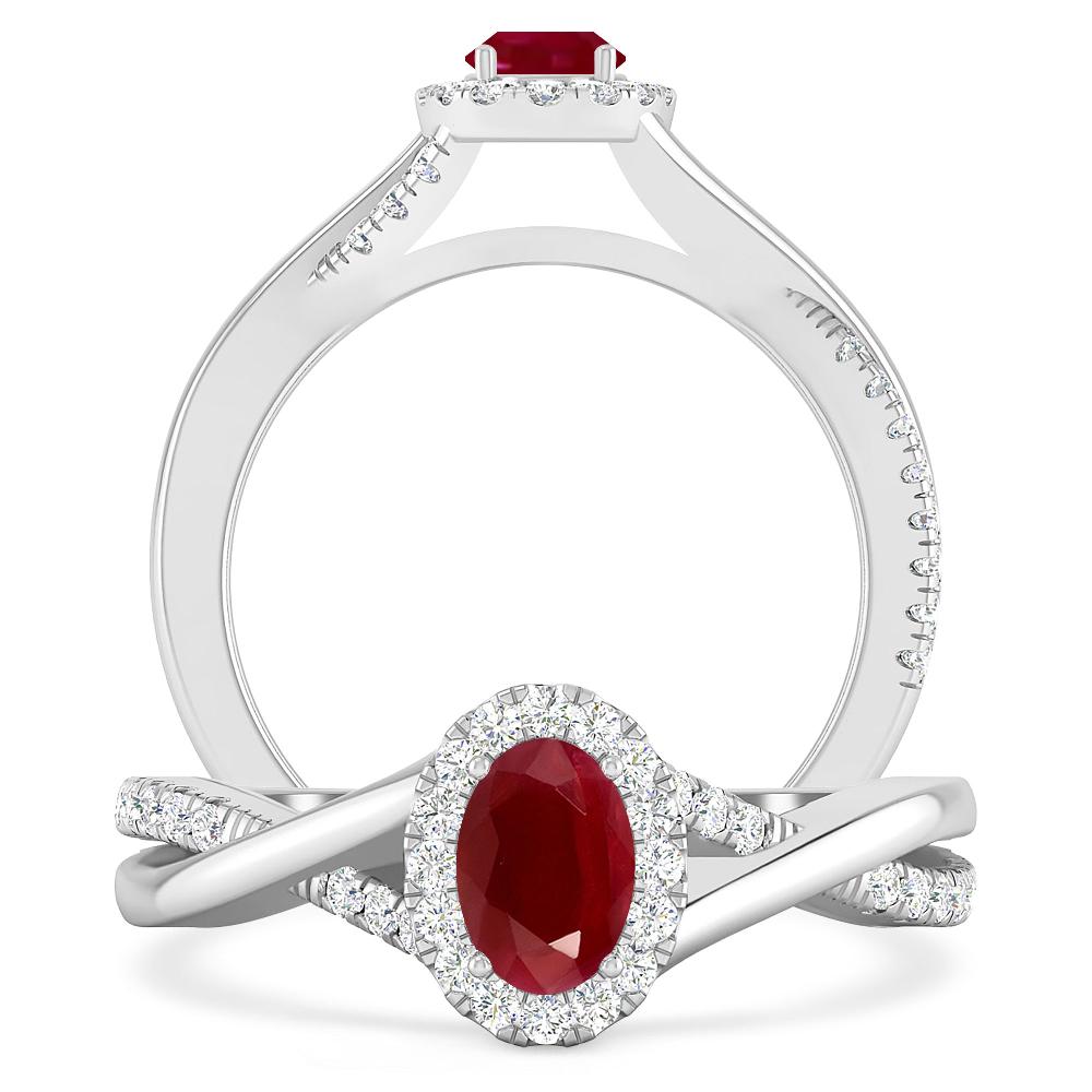 White Gold - Ruby