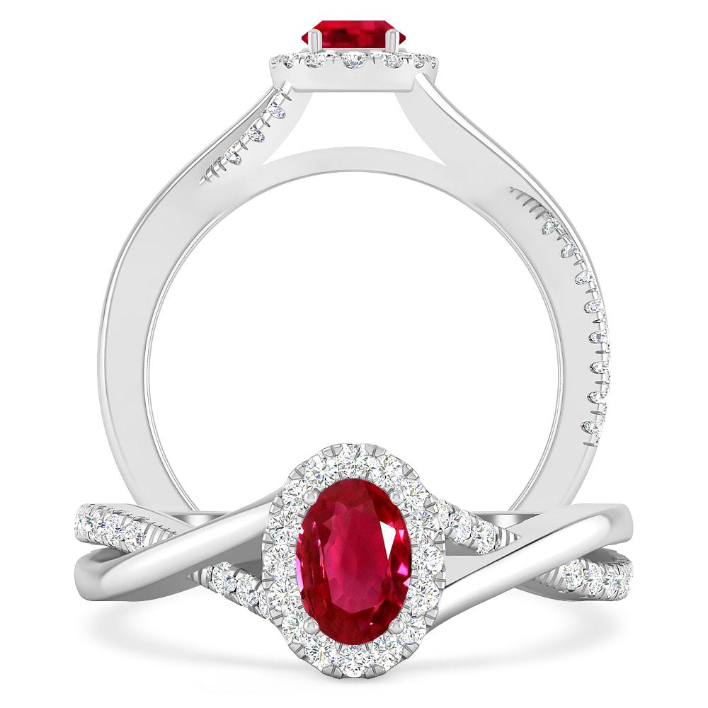 White Gold - Ruby