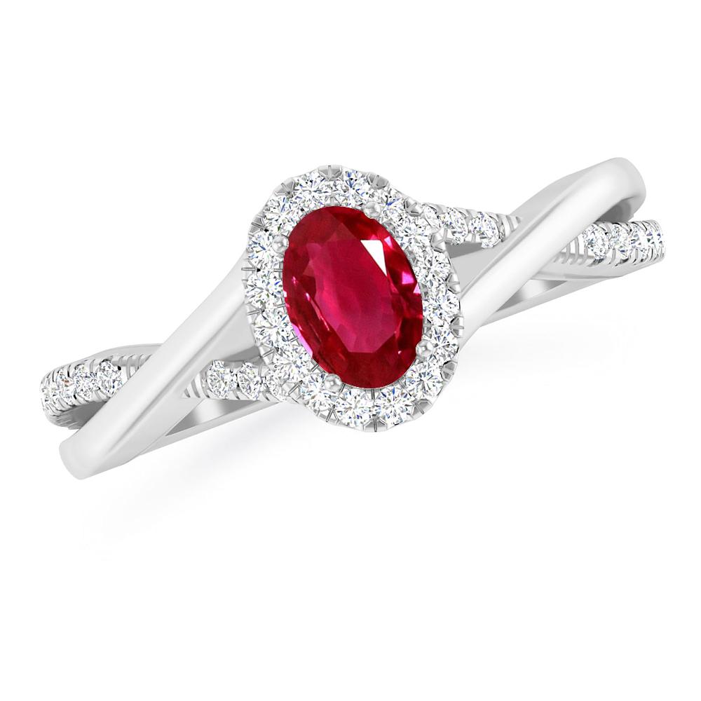 White Gold - Ruby