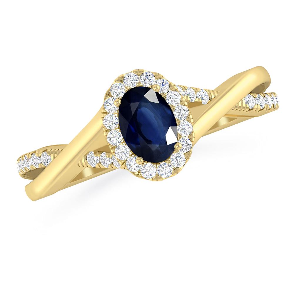 Yellow Gold - Sapphire