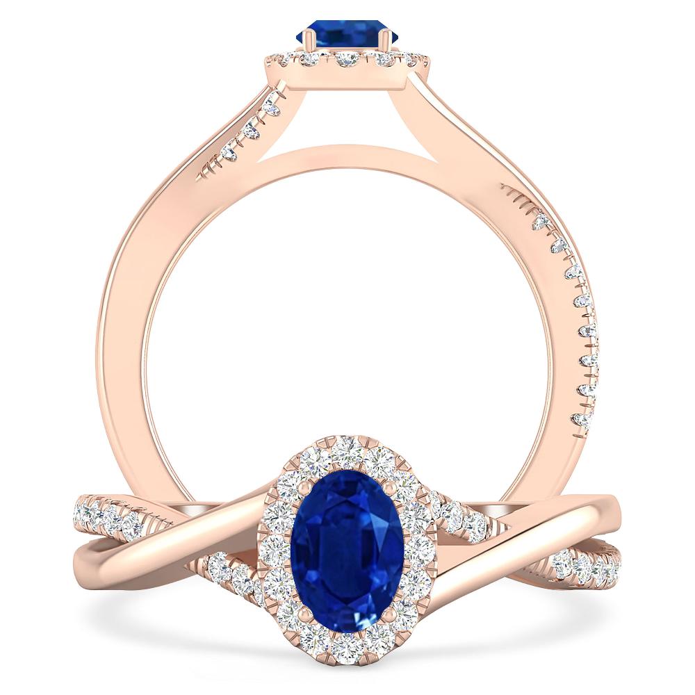 Rose Gold - Sapphire