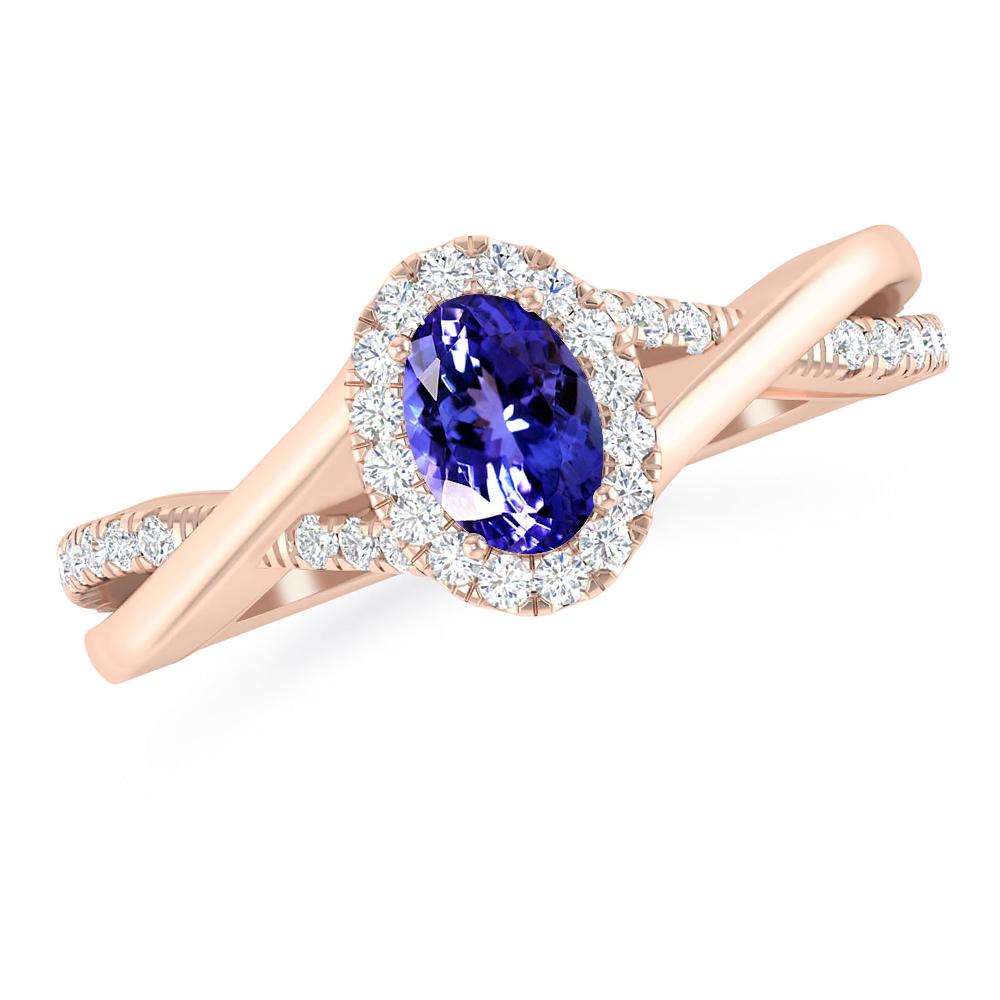 Rose Gold - Tanzanite