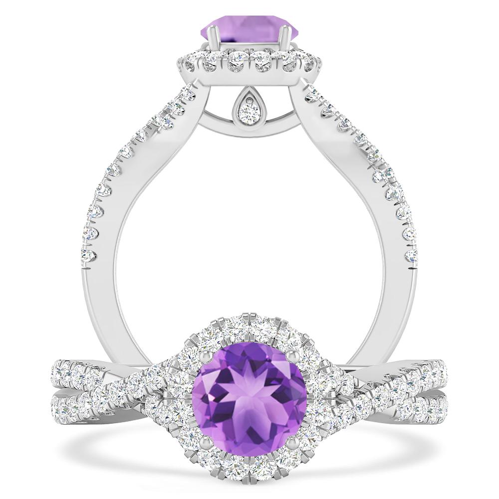 White Gold - Amethyst