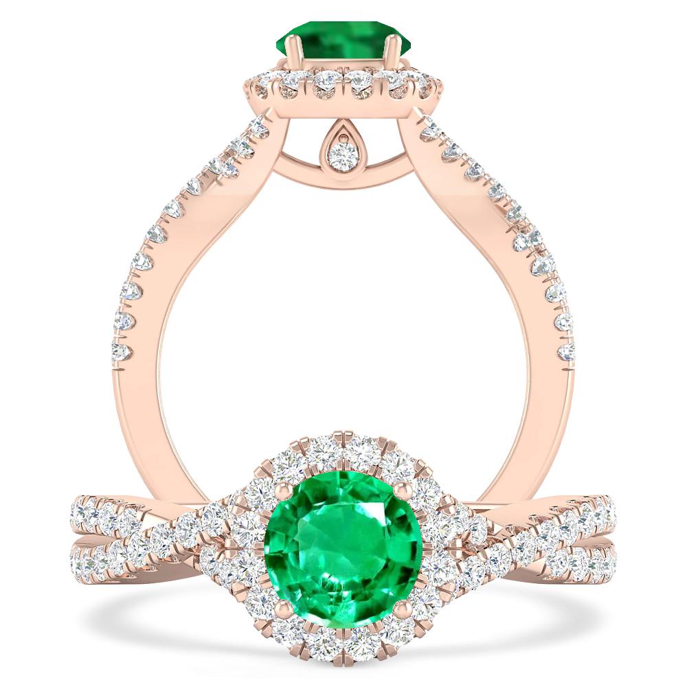 Rose Gold - Emerald