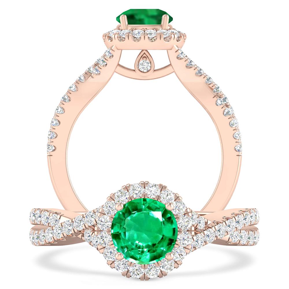 Rose Gold - Emerald