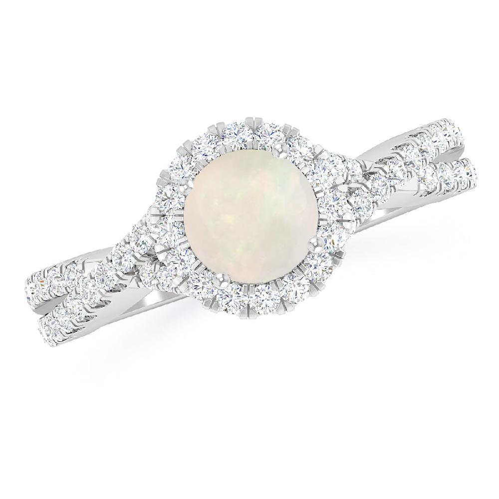 White Gold - Opal