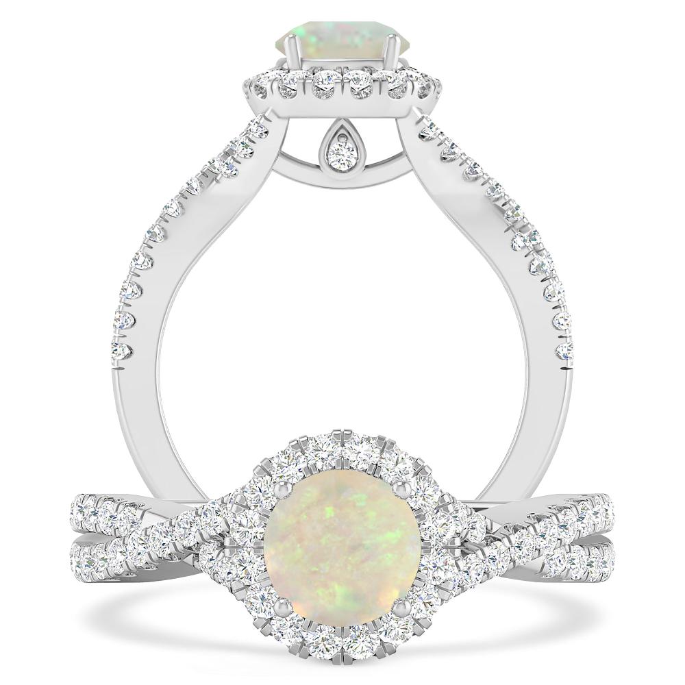 White Gold - Opal