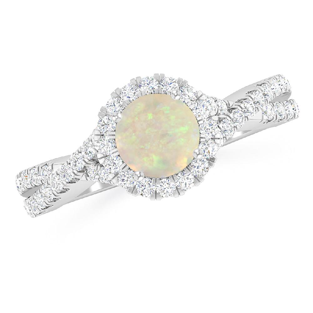 White Gold - Opal