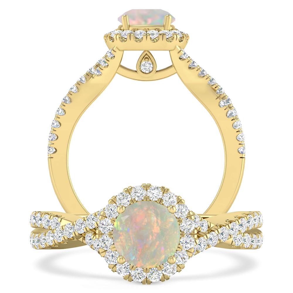 Yellow Gold - Opal