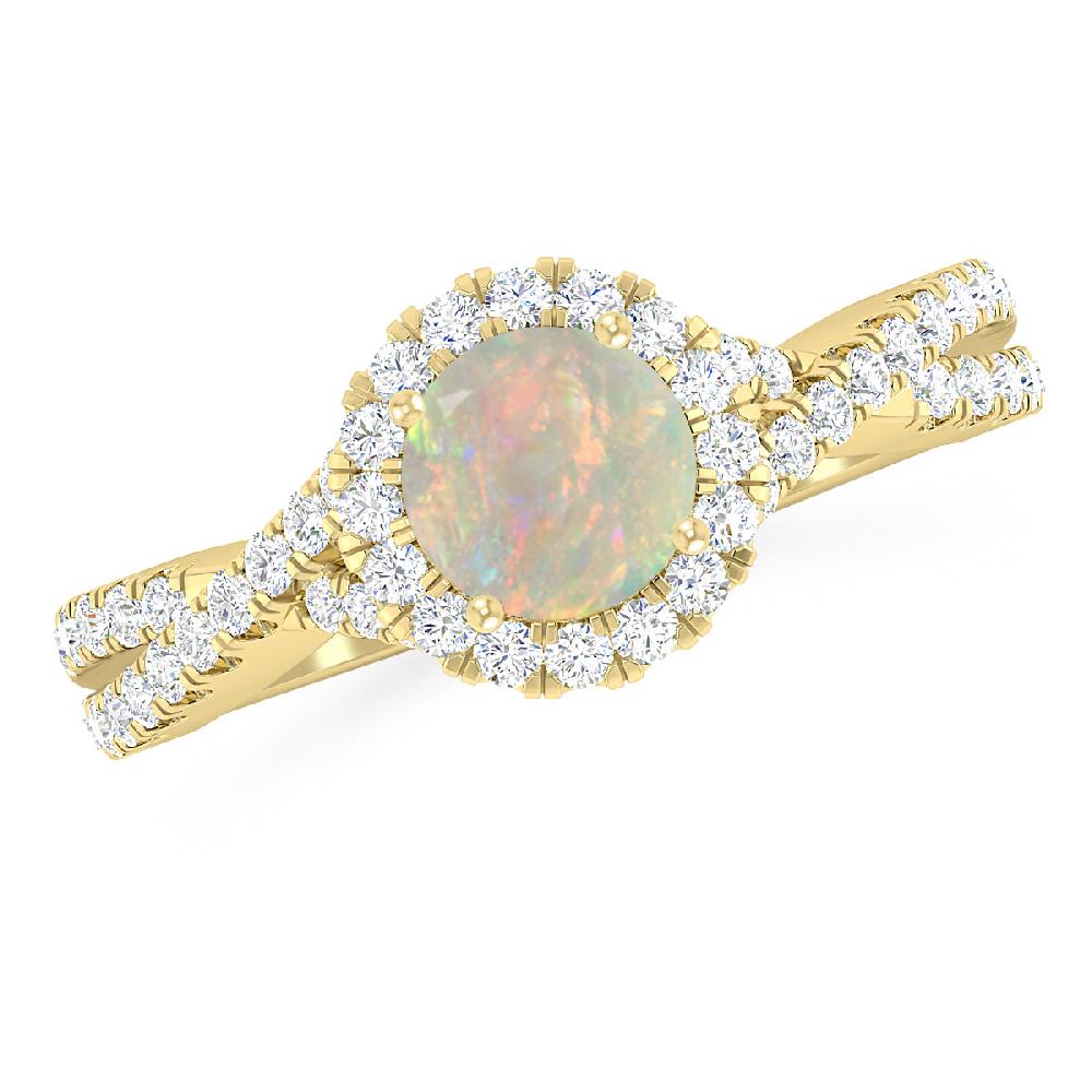 Yellow Gold - Opal