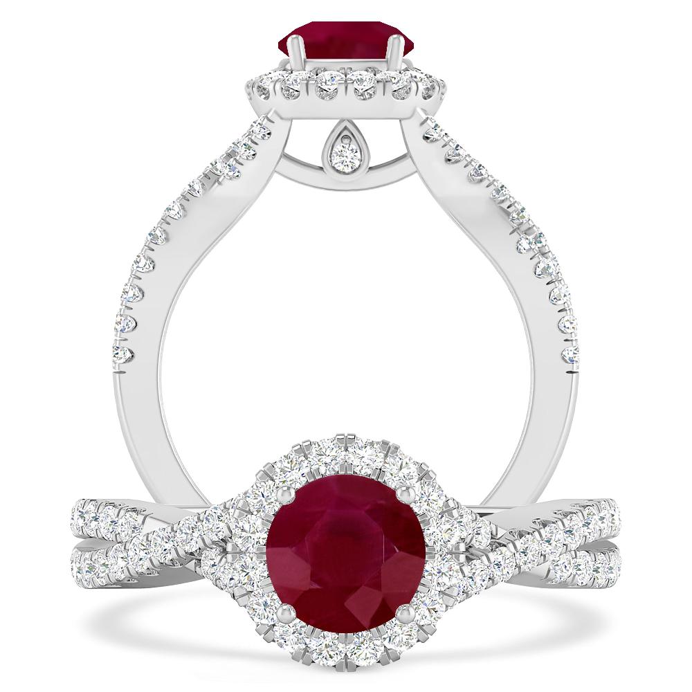 White Gold - Ruby