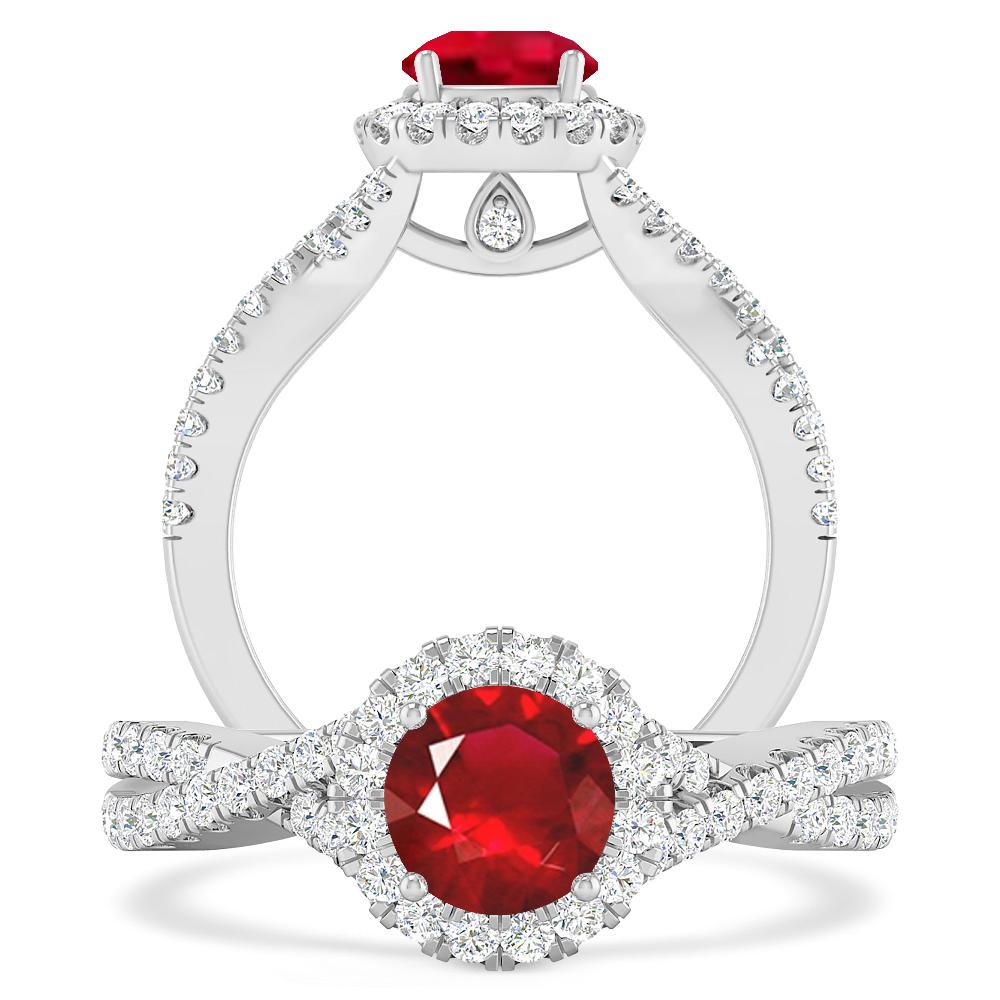 White Gold - Ruby