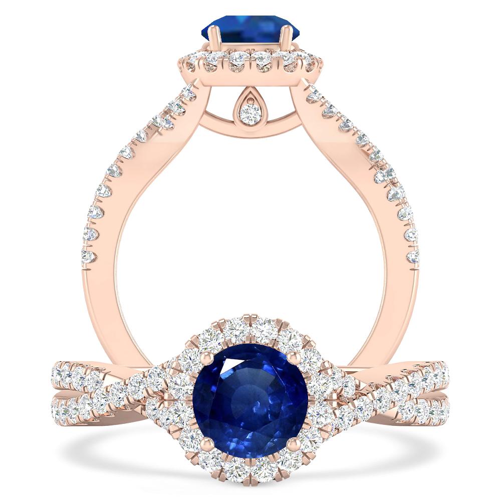 Rose Gold - Sapphire