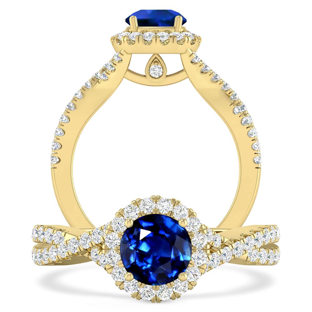 Yellow Gold - Sapphire