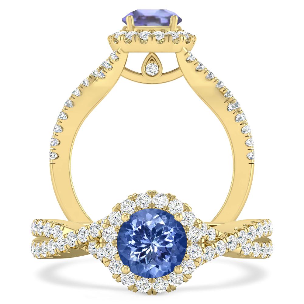 Yellow Gold - Tanzanite