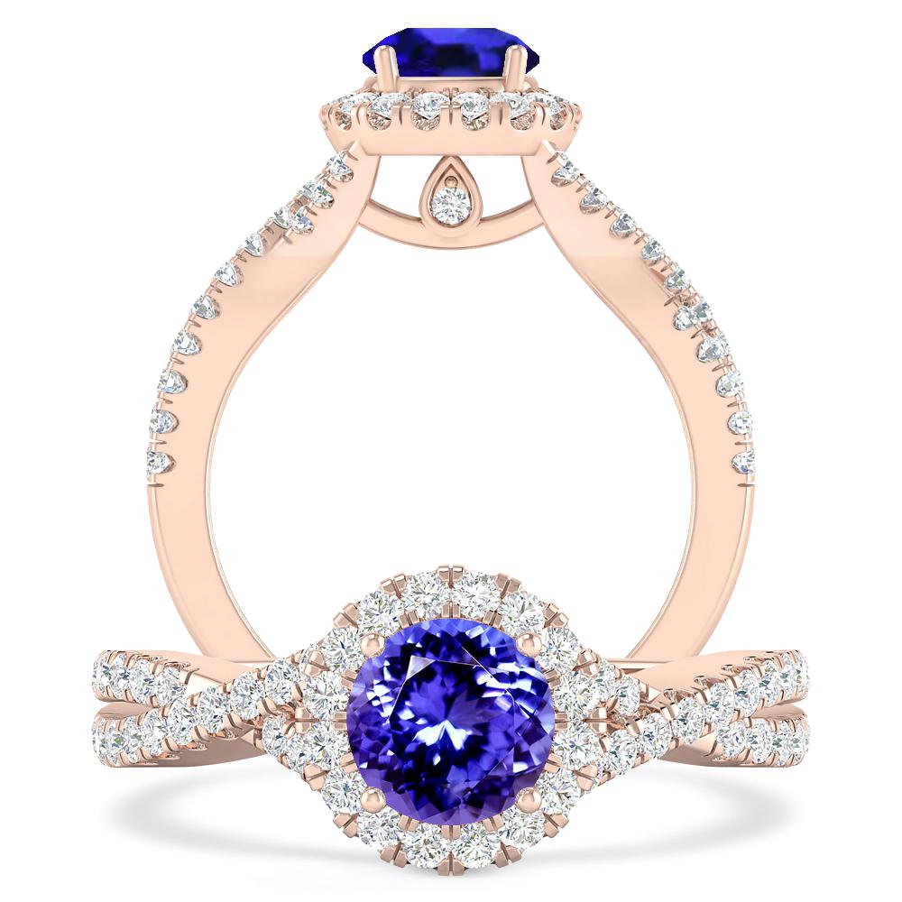 Rose Gold - Tanzanite