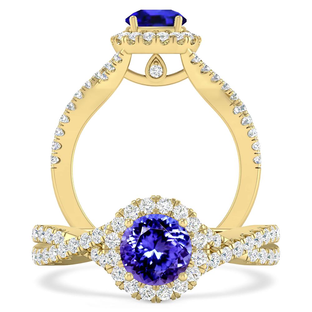 Yellow Gold - Tanzanite