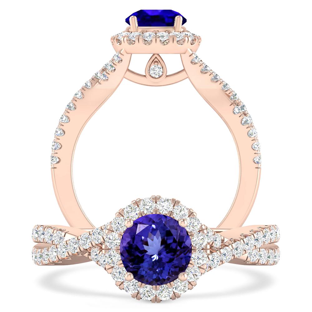 Rose Gold - Tanzanite