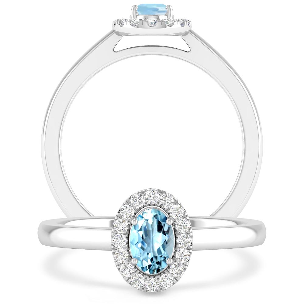 White Gold - Aquamarine