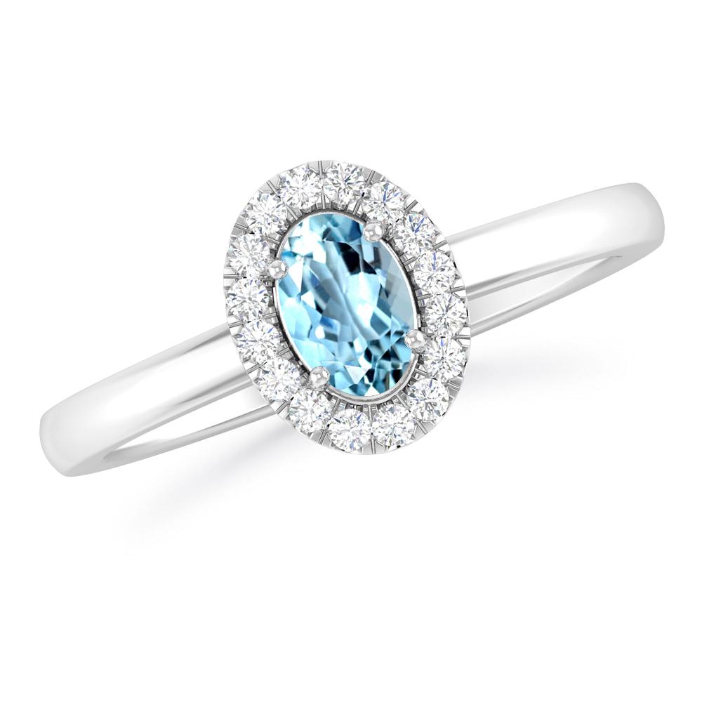 White Gold - Aquamarine