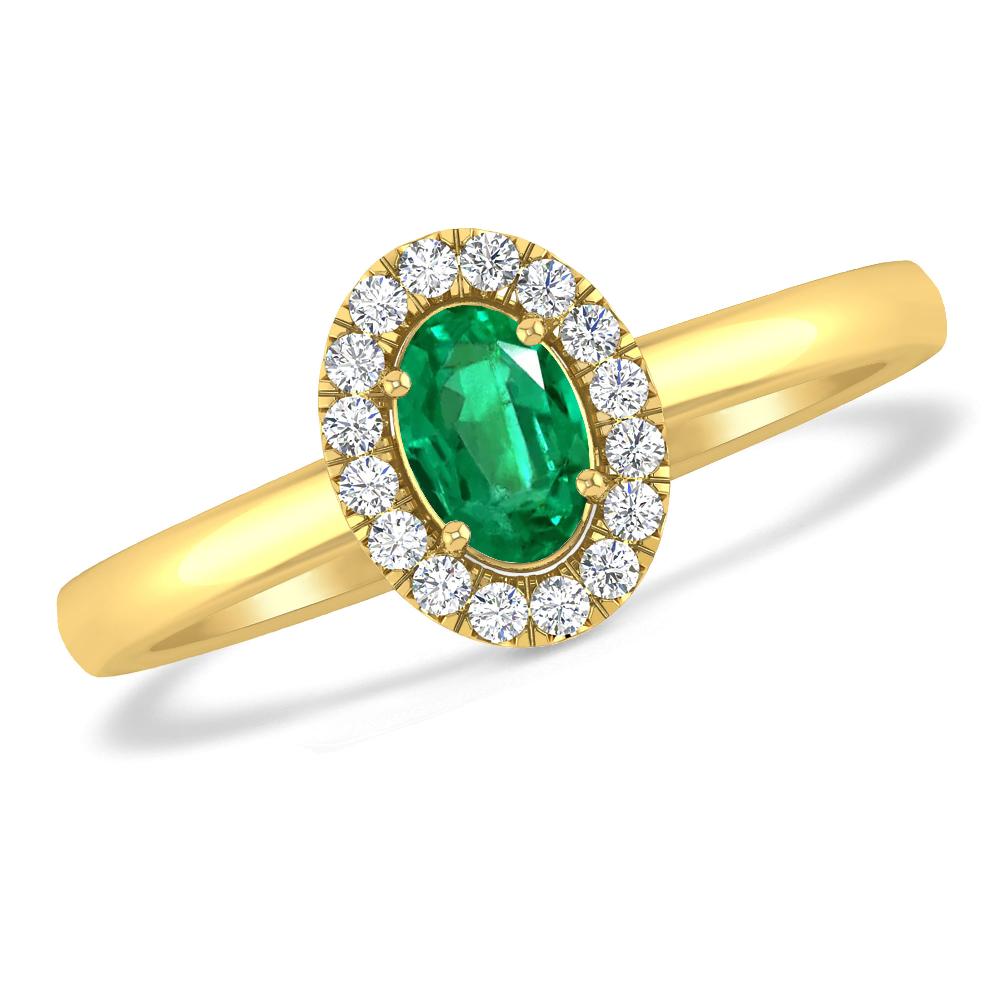 Yellow Gold - Emerald