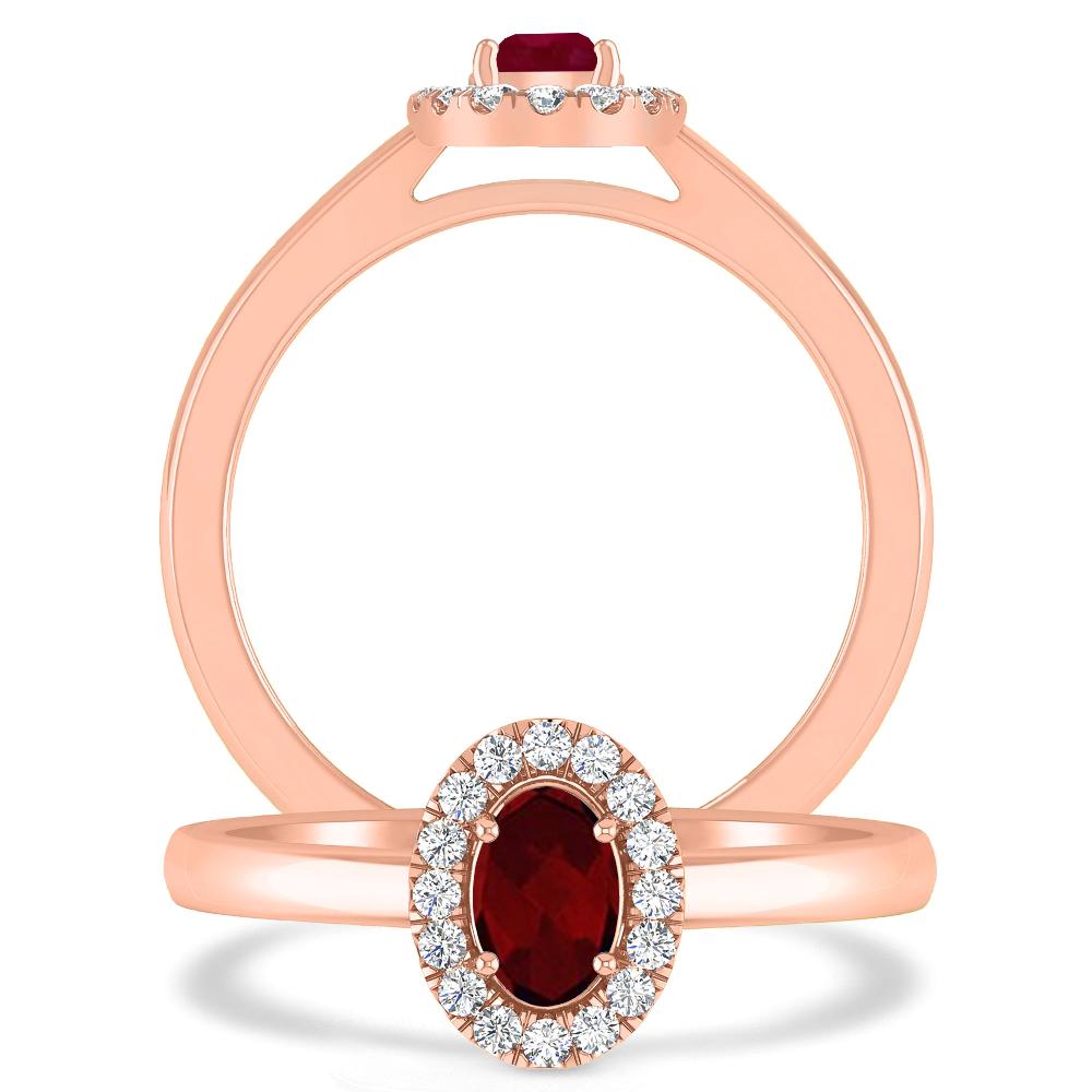 Rose Gold - Garnet