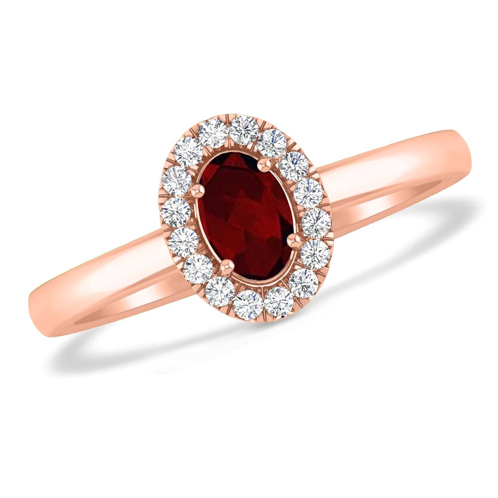 Rose Gold - Garnet