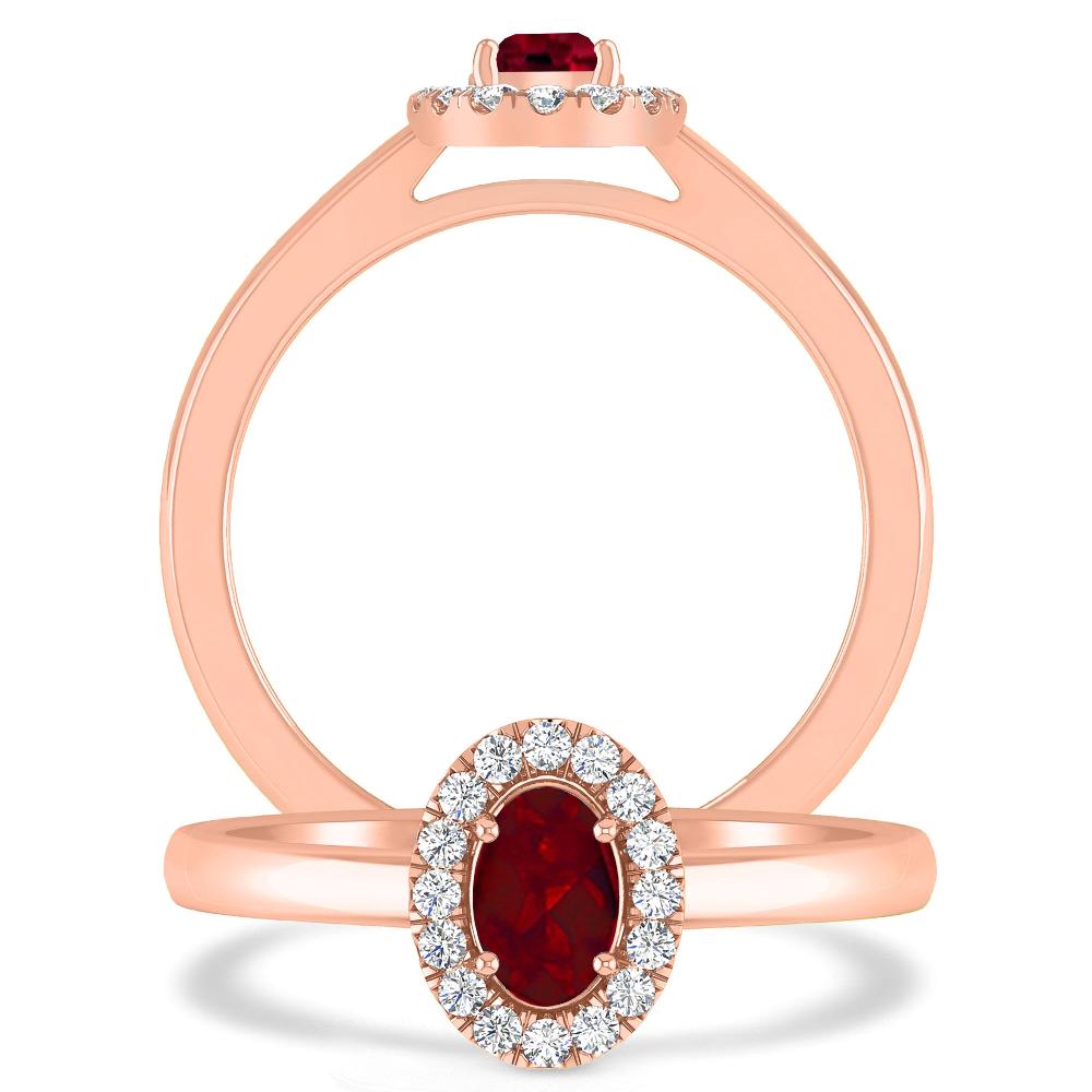 Rose Gold - Garnet