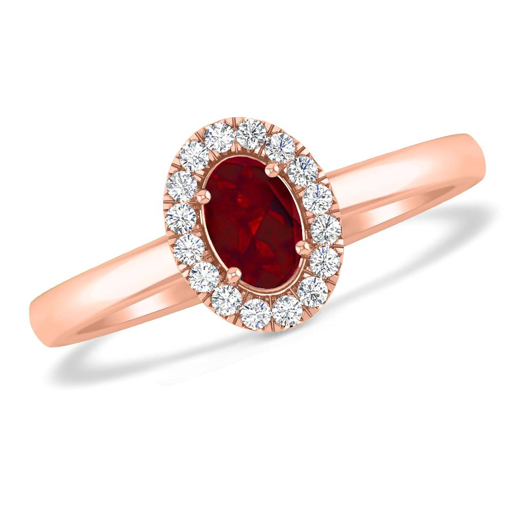 Rose Gold - Garnet