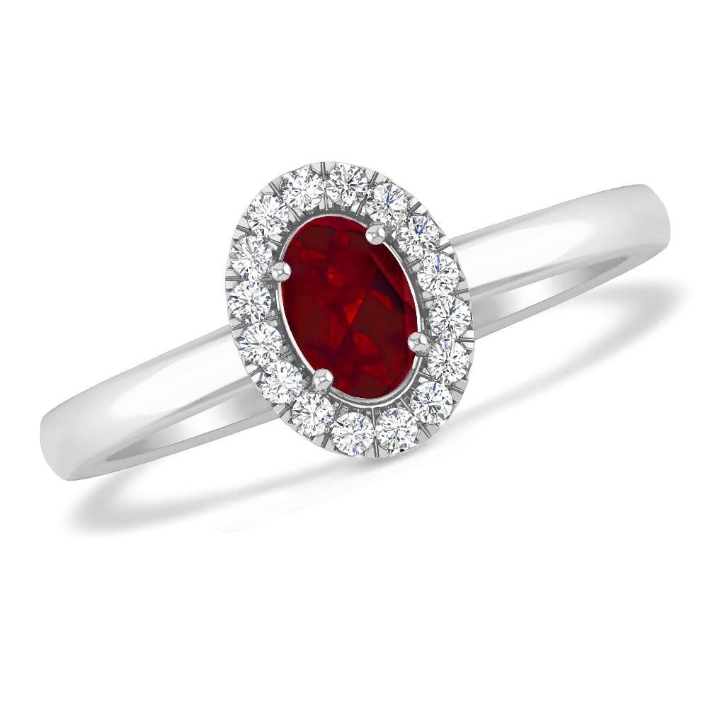 White Gold - Garnet