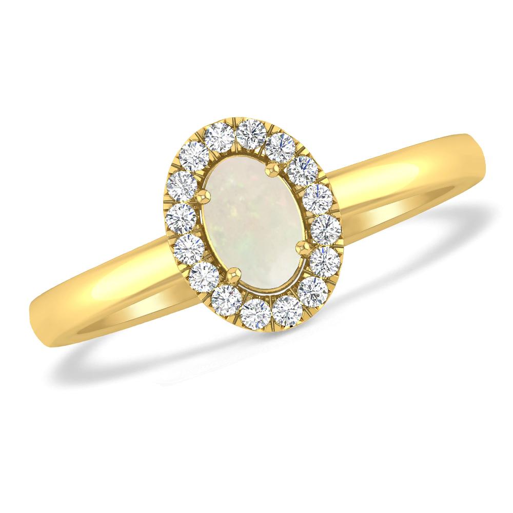 Yellow Gold - Opal