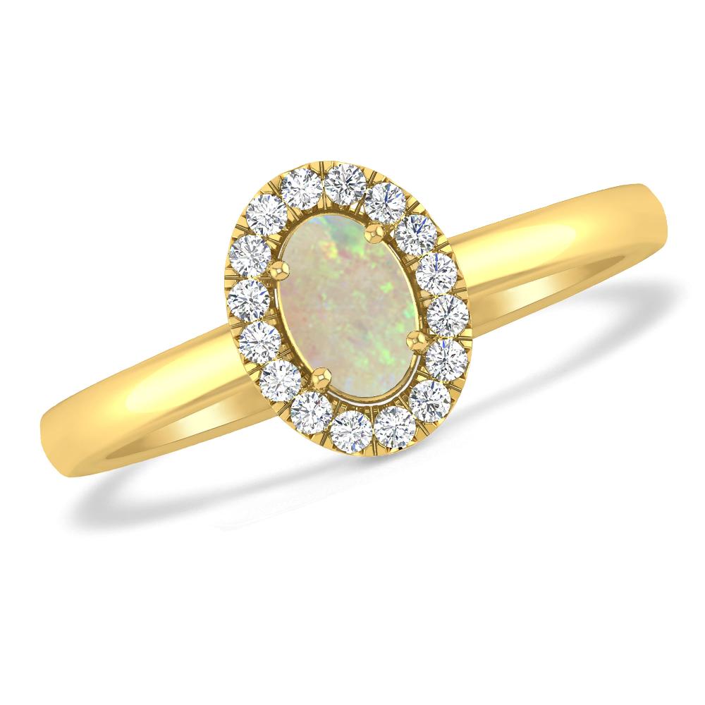 Yellow Gold - Opal