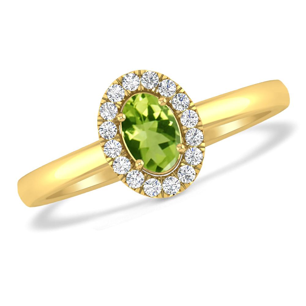 Yellow Gold - Peridot