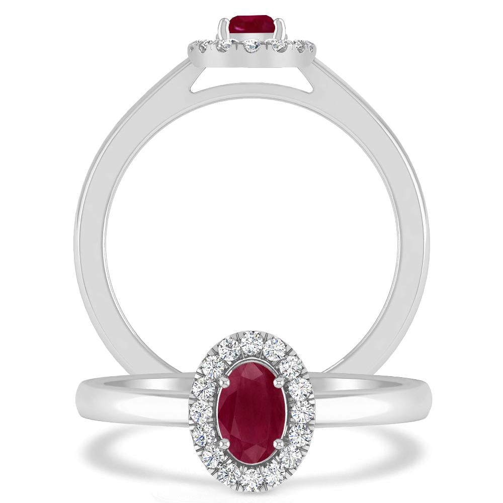 White Gold - Ruby