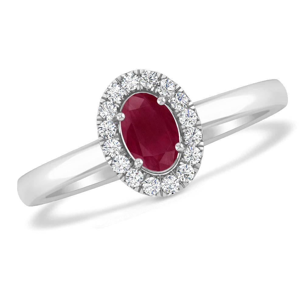 White Gold - Ruby